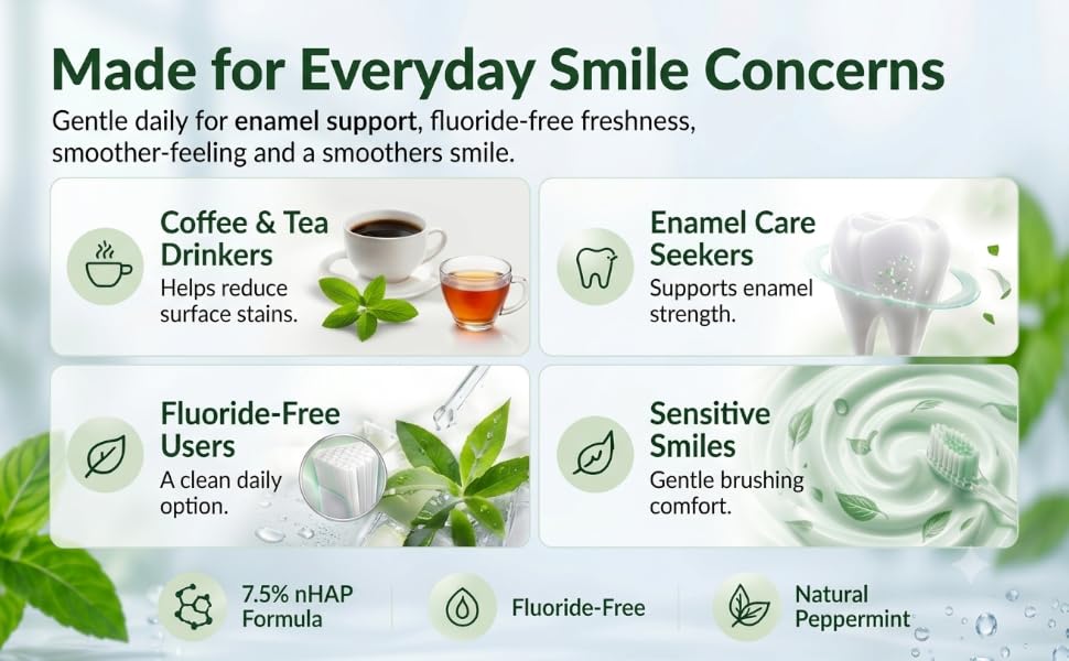 7.5% Nano Hydroxyapatite Fluoride Toothpaste