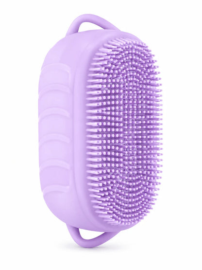 Silicone Body Scrubber & Exfoliating Bath Brush – 2-in-1 Shower Body and Scalp Massager