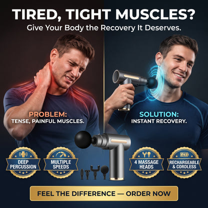 Cordless Massage Gun – Deep Tissue Massager